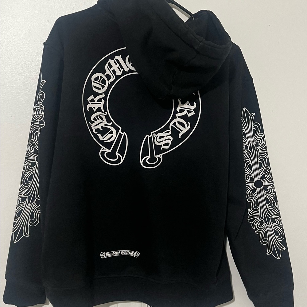 Chrome Hearts Black Zip-Up Jacket
